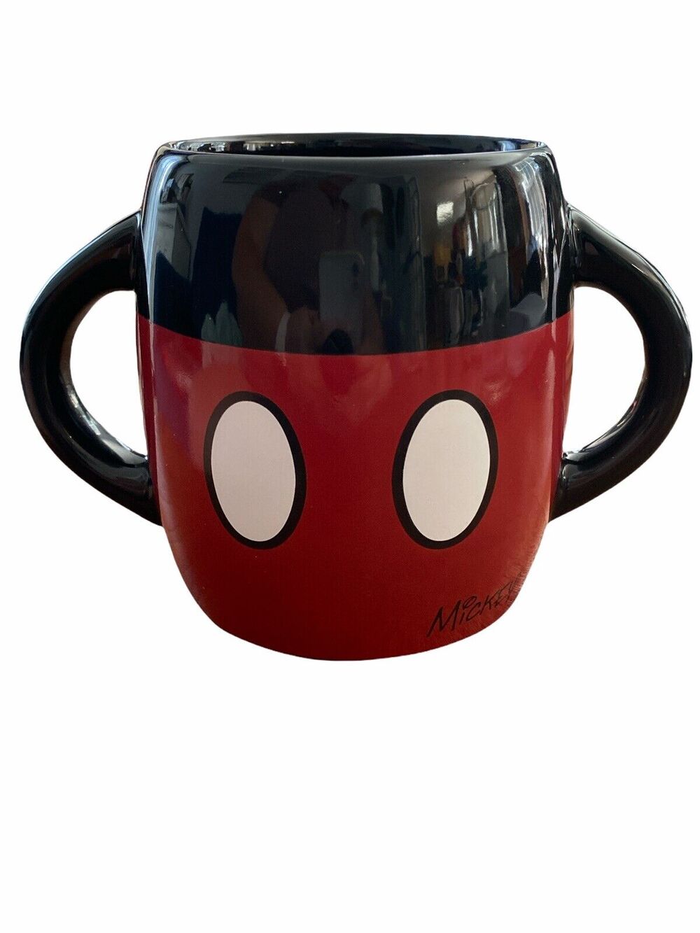 Disney Galerie Mickey Pants Mouse Double Handle Coffee Mug